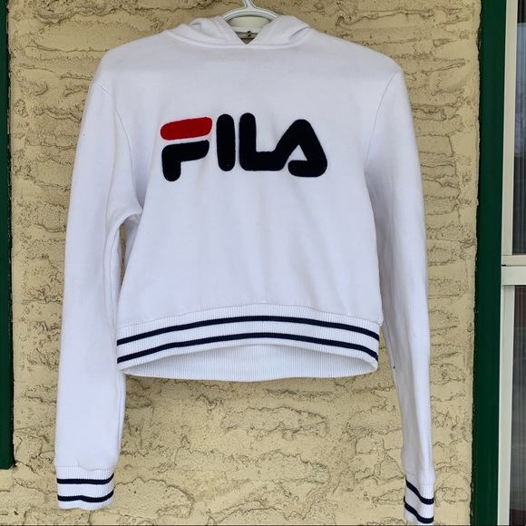 Fila Sweaters - Cropped FILA hoodie